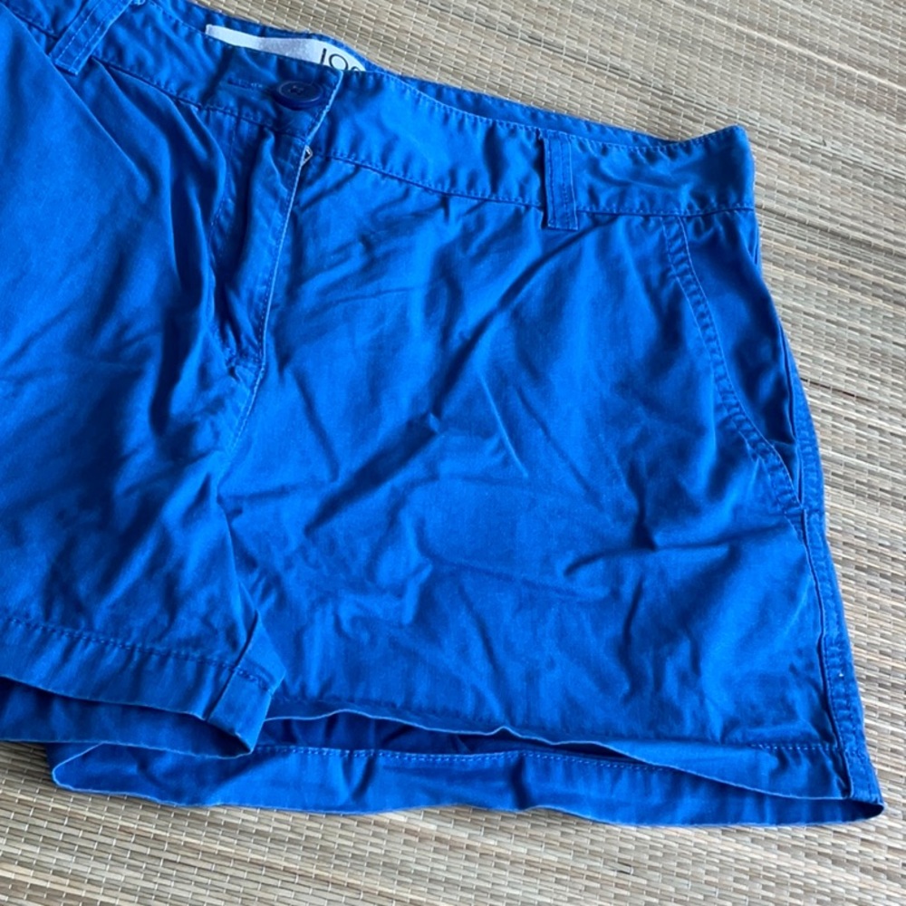 Joe Fresh Blue Women's Shorts 100% Cotton Size 6 - Picture 3 of 11
